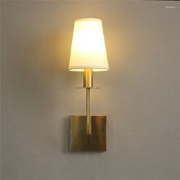 Wall Lamp Modern LED Golden Metal Sconces Light Fixture Home Decor Bedroom Bedside Living Room Lights Kitchen