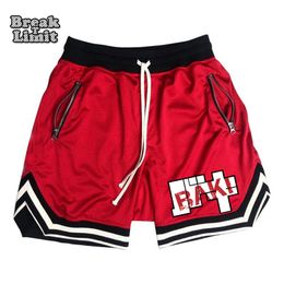 Men's Shorts Men Gym Anime Hanma Baki Pattern Summer Beach Casual Daily Running Workout QuickDry Basketball Fitness Pants 230812