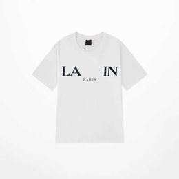 Lavines Marka Erkek Tişörtler Tasarımcı Lüks Klasik T Shirt Göğüs Mektup Baskılı Gömlek Yüksek Sokak Tshirts Pamuk Gevşek Tees Hoodie 601