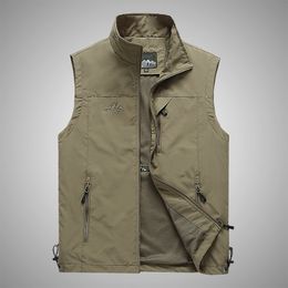 Men's Vests Men Casual Vest Jacket Man Fashion Workwear Windproof Utility Vest Sleeveless Jacket Waistcoat 230812