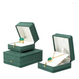 Jewelry Pouches Luxury Fabric Ring Pendant Box Creative Design Necklace Gift Display Storage Case With Concealed Buckle