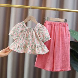 Clothing Sets Children Fashion Sports suit Clothes Baby Girl Summer Print Shorts 2pcs/sets Kids Casual Clothing Tracksuits 0-5 Years