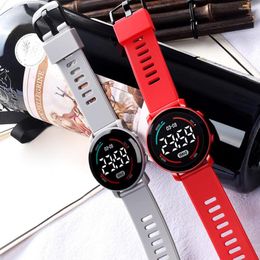 Wristwatches LED Digital Kids Watches Luminous Waterproof Sport Children Watch Silicone Strap Electronic Wrist For Boys Girl
