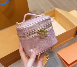 Ladies Designe Luxury MICRO VANITY Cosmetic Chain Totes Handbag Shoulder Bag Washbags travel bags or suitcases