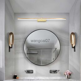 Wall Lamps BDG Modern LED Led Bathroom Light Waterproof Mirror Light 0.4-1.2M AC85-265V Wall Light Fixture Indoor Sconce Gold Wall Lamp HKD230814