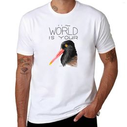 Men's Polos The World Is Your Oystercatcher (American Oystercatcher) T-Shirt For A Boy Oversized T Shirts Men