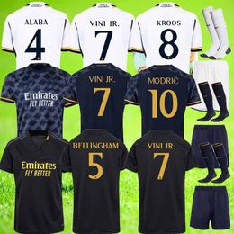 soccer jerseys BELLINGHAM ReALmAdRId VINI JR CAMAVINGA RUDIGER 2023 2024 ARDA GULER VALVERDE MODRIC ALABA camiseta Kroos uniform men kids kit football shirt