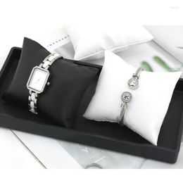 Jewellery Pouches Set Of 10 PU Leather Watch Pillows Bracelet Leatherette Display