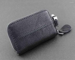 Keychains Genuine Leather Wallet Men's Car Key Holder Accessory Chain Case