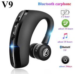 V9 Bluetooth Earbuds Handfree Wireless Earphone BT4.1 CSR Noise Control Business Smart Wireless TWS Headset with Mic for Smartphone with Box Vs V8 Pro DHL