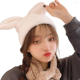 Berets Trendy Warm Cap Breathable Outdoor Sports Hiking Camping Ears Hat No Brim Mohair For Beach