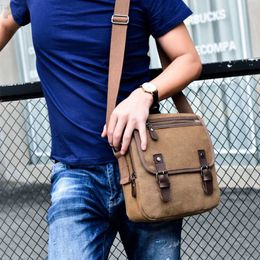 Messenger Bags Tilorraine 2022 Casual men canvas retro canvas shoulder bag trendy men's business messenger bag crossbody bags brand bags L230814