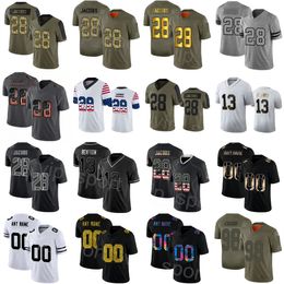 Custom Football 35 Zamir White Jersey 34 Brandon Bolden 17 Davante Adams 28 Josh Jacobs 5 Divine Deablo 39 Nate Hobbs 84 Keelan Cole 9 Tyree Wilson Uniform Man TuXiZhe