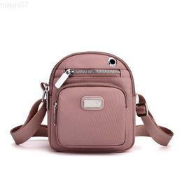 Messenger Bags Casual Designer Women Shoulder Bag Nylon Female Handbag Headphone Jack Crossbody Bags Waterproof Girls Messenger Bags Small L230814