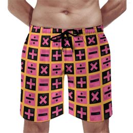 Men's Shorts Board Trish Una Pattern Funny Swim Trunks Jojos Bizzare Adventures Fast Dry Running Surf High Short Pants