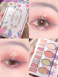 Eye Shadow Beauty Eye Shadow Summer Women Cosmetic Eye Face Makeup Blush Highlighter Contour Matte Shimmer Sequins Pigment 230814