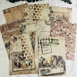 Gift Wrap Vintage old time theme material paper DIY scrapbook backing collage diary album gift packaging photography props decoration R230814