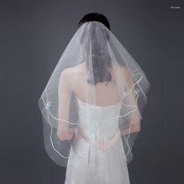 Bridal Veils Popodion Wedding Veil White 1.5meters Short Vail Accesories Women WAS10086