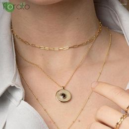 Chains 925 Sterling Silver Necklace Fashion Clavicle Chain Choker Collar For Women Fine Jewellery Wedding Party Birthday Gift