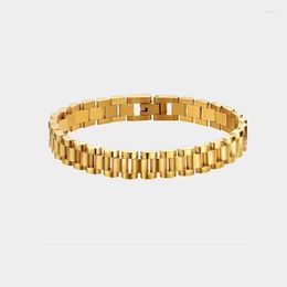 Link Bracelets Austyn 2023 Stainless Steel Gold Plated Detachable Wristbands Bangles For Women Men Wrap