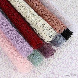 Gift Wrap 1 Piece Hollow Flowers Bouquet Wrapping Paper Scrapbook Gauze DIY Tissue Paper Florist Materials Craft Wedding Birthday Party R230814