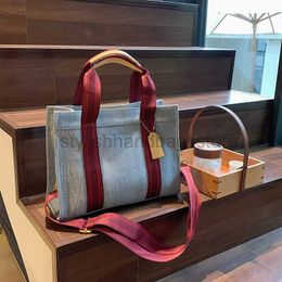 Shoulder Bags Tote Bag Women's 2023 New Fashion Hand Carrying Bag Denim Texture One Shoulder Crossbody Bagstylishhandbagsstore