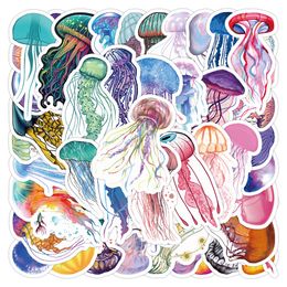 50Pcs Jellyfish Stickers Waterproof Vinyl Stickers Non-random for Car Bike Luggage Laptop Skateboard Scrapbook Water Bottle Decal