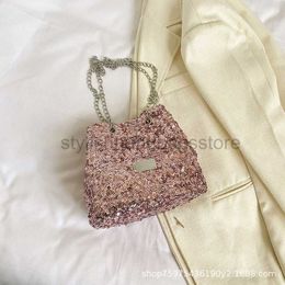 Shoulder Bags This year's popular niche design sequin small bag for women 2023 new fashion chain crossbody shoulder bucket bag trendstylishhandbagsstore