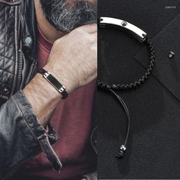 Link Bracelets Ashes Bracelet Men's Cremation Urn Braided Jewelry For Him Stainless Steel Urns Gift