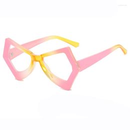 Sunglasses 8 Colours Unique Design Men Women Eyepiece Female Anti Blue Light Glasses PC Frame Male Eyewear Eyeglasses Clear Lens