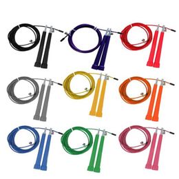 Jump Ropes 10Pcs Steel Wire Skipping Skip Adjustable Crossfit Fitnesss Equimpment Exercise Workout 3 Metres Speed Rope Training307f