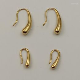 Hoop Earrings Korean Version Of Stainless Steel Drop-shaped Joker Titanium Jewellery