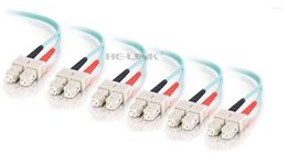 Fibre Optic Equipment LODFIBER 120M SC-SC Outdoor Armoured 10G OM3 MM 12 Strands Cable Patch Cord