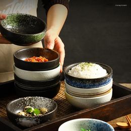 Bowls 1pcs Japanese Ceramic Bowl Creative Commercial Dessert Soup Household Millet Rice Korean Restaurant