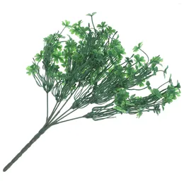 Decorative Flowers Artificial Green Plants Simulated Leaves For Wedding Party Decor Small Greenery Indoor Home