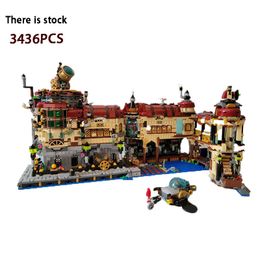 Blocks Creative steampunk city Mediaeval castle steam power science house MOC 121751 set building block educational toys kids gift 230814