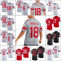 College Ohio State Buckeyes Football Jersey OSU Marvin Harrison Jr. Sonny Styles Emeka Egbuka J.T. Tuimoloau Sawyer Henderson George Kyle McCord Fields Tate Hicks