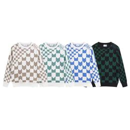 men's sweater embroidered pulloverMens sweaters with Letters Pattern Colourful Round neck sweatshirts Knits Long Sleeevs Unisex Outwears warm tops man Sweater