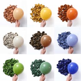 Decoration 10/20/30pcs Retro Green Balloons Coffee Coco Skin Green Globos for Birthday Decoration Christmas Decor