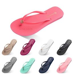 Women Quality Discount High Slippes Shoes Flip Flops Tiple White Black Geen Oange Pink Ed Womens Summe Outdoo Beach Slide374 s