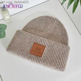 Wide Brim Hats Bucket Hats Enjoy Women's Winter Beanie Hat Soft and Warm Wool Knitted Beanie Women's Fashion Lightweight Casual Cuff Skeleton SKI Hat Z23814