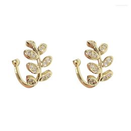 Backs Earrings Austyn Fashion Small Ear Cuff Earring For Women Clip Gold Colour No Piercing Fake Cartilage Stainless Steel