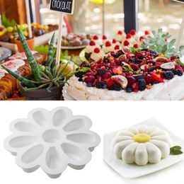 Baking Moulds Sunflower Mould Non-sticky Reusable Cake DIY Tool Handmade Fondant Mousse Making Silicone Kitchen Supplies