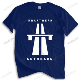 Men's T-Shirts men brand t shirt summer cotton tshirt Autobahn - Kraftwerk Mens Music T-Shirt Autobarn drop 230812