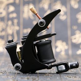 Tattoo Machine 1pcs Tattoo Machine Gun For Liner Shader 8 Wraps Reels Tattoo Machine Handmade Artist Basic Starter secant Tattoo equipment 230814