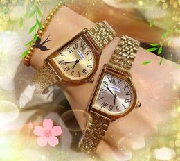 Luxury Tank Roman Dial Women Watch 35X28MM Fashion Women Dress Clock Square case Full Stainless Steel Band Classic Style Popular Lady Quartz Wristwatch Gifts