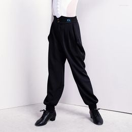 Stage Wear 2023 Latin Dance Pants For Boys Professional Competition Black Trousers Chacha Rumba Tango Clothes DN11493