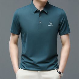 Men's Polos Polo T Shirt 2023 Hazzys Summer Casual Short Sleeve Fashion Print Tops Men''s Golf Wear Clothing Business Shirts 230812