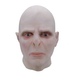 Party Masks The Dark Lord Voldemort Mask Helmet Cosplay Masque Boss Latex Horrible Scary Masks Terrorizer Halloween Mask Costume Prop 230812