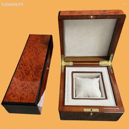Watch Boxes Factory Supplier Wholesale Orange With Original Wooden Breg Of Naples Box Cases Custom Watches Gift Case
